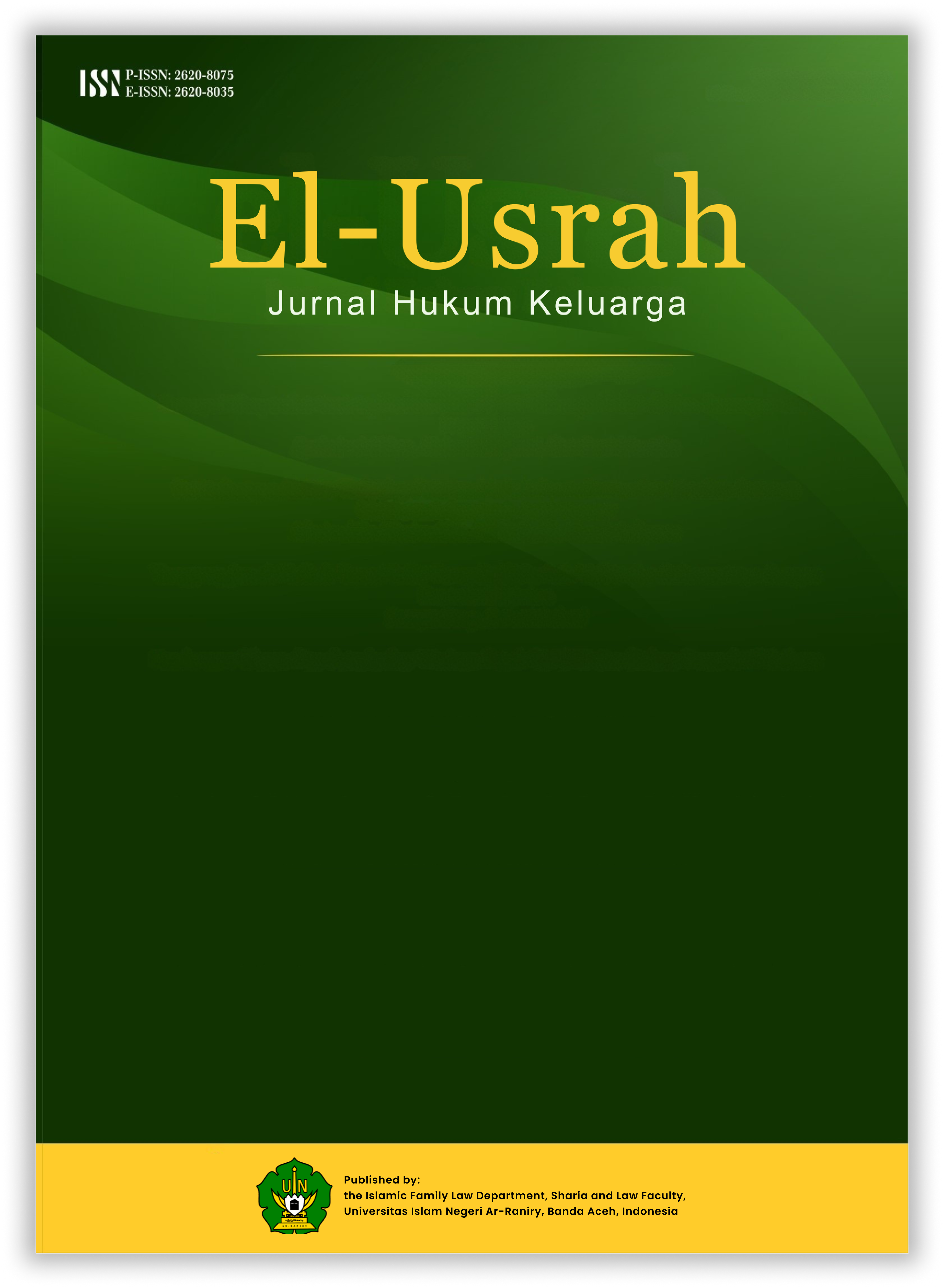 El-Usrah: Jurnal Hukum Keluarga