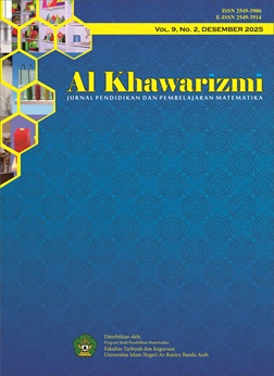 					View Vol. 9 No. 2 (2025): Al Khawarizmi: Jurnal Pendidikan dan Pembelajaran Matematika
				